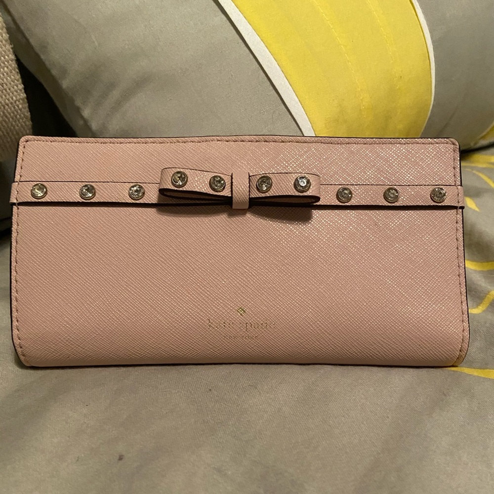 Large, Blush pink Kate spade wallet